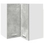 Hanging corner plywood cabinet gray concrete 57x57x60cm by , Kitchen cabinets - Ref: Foro24-856121, Price: 82,86 €, Discount: %