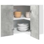 Hanging corner plywood cabinet gray concrete 57x57x60cm by , Kitchen cabinets - Ref: Foro24-856121, Price: 82,86 €, Discount: %