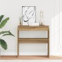 Engineered wood console table in artisan oak 80x30x80 cm | Foro24|Onlineshop| Casa, Jardín y Más Foro24.es