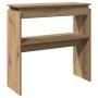 Mesa consola madera de ingeniería roble artesanal 80x30x80 cm | Foro24|Onlineshop| Casa, Jardín y Más Foro24.es