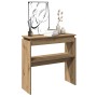 Mesa consola madera de ingeniería roble artesanal 80x30x80 cm | Foro24|Onlineshop| Casa, Jardín y Más Foro24.es