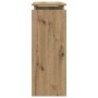 Mesa consola madera de ingeniería roble artesanal 80x30x80 cm | Foro24|Onlineshop| Casa, Jardín y Más Foro24.es