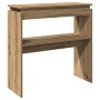 Mesa consola madera de ingeniería roble artesanal 80x30x80 cm | Foro24|Onlineshop| Casa, Jardín y Más Foro24.es