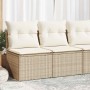 Set garden sofas and cushions 4 pcs synthetic rattan acacia beige by , Garden sets - Ref: Foro24-3325234, Price: 139,69 €, Di...