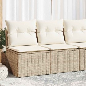 Set Gartensofas und Kissen 4 Stück synthetisches