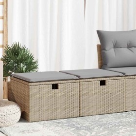 Set Gartensofas und Kissen 2-teilig synthetisches