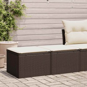 Set Gartensofas und Kissen 2-teilig synthetisches