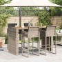 Gartenbar-Set mit 5 Stück Kissen synthetisches Rattan Akaziengrau von , Gartensets - Ref: Foro24-3328903, Preis: 623,30 €, Ra...