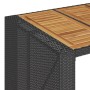 Garden bar set with cushions 5 pcs synthetic rattan acacia black by , Garden sets - Ref: Foro24-3328899, Price: 585,54 €, Dis...