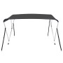 Toldo Bimini de 3 arcos gris antracita 183x140x137 cm de vidaXL, Cubiertas para almacenamiento de barcas - Ref: Foro24-93133,...