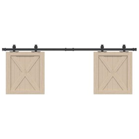 Schiebeschranktür Bausatz Kohlenstoffstahl 152,5 cm von , DIY-Zubehör - Ref: Foro24-4009674, Preis: 39,69 €, Rabatt: %