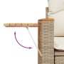 Set of 9 garden sofas with beige synthetic rattan cushions | Foro24|Onlineshop| Casa, Jardín y Más Foro24.es