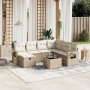 Set Gartensofas mit beigen Kissen 8 Stück PE Rattan von , Gartensets - Ref: Foro24-3263844, Preis: 606,80 €, Rabatt: %