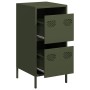 Cold rolled steel sideboard olive green 35x39x73.5 cm by , Sideboards - Ref: Foro24-851398, Price: 129,68 €, Discount: %