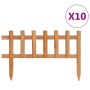 Garden edging 10 units fir wood 4.4 m by vidaXL, Garden edging and edging - Ref: Foro24-314844, Price: 31,51 €, Discount: %