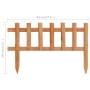 Garden edging 10 units fir wood 4.4 m by vidaXL, Garden edging and edging - Ref: Foro24-314844, Price: 31,51 €, Discount: %