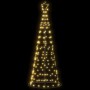 Christmas tree cone of light 200 warm white LEDs 182 cm by , Christmas trees - Ref: Foro24-4016448, Price: 43,48 €, Discount: %