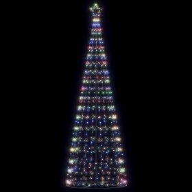 Christmas tree cone of light 550 colored LEDs 304 cm by , Christmas trees - Ref: Foro24-4016455, Price: 75,06 €, Discount: %