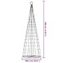 Christmas tree cone of light 550 colored LEDs 304 cm by , Christmas trees - Ref: Foro24-4016455, Price: 75,06 €, Discount: %