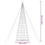 Christbaum Lichtkegel 1534 kaltweiße LEDs 503 cm von , Weihnachtsbäume - Ref: Foro24-4016457, Preis: 133,12 €, Rabatt: %