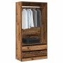 Aged engineered wooden cabinet 100x50x200 cm by , Wardrobes - Ref: Foro24-3318626, Price: 167,96 €, Discount: %