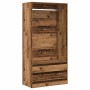 Armario de madera ingeniería envejecida 100x50x200 cm de , Armarios roperos - Ref: Foro24-3318626, Precio: 167,96 €, Descuent...