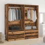 Aged engineered wooden cabinet 100x50x200 cm by , Wardrobes - Ref: Foro24-3318626, Price: 167,96 €, Discount: %