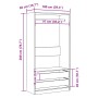 Aged engineered wooden cabinet 100x50x200 cm by , Wardrobes - Ref: Foro24-3318626, Price: 167,96 €, Discount: %