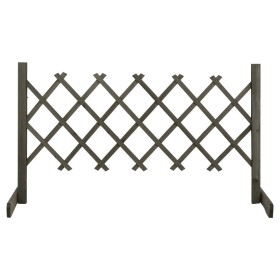 Trellis garden fence solid gray fir wood 120x60 cm by vidaXL, fence panels - Ref: Foro24-314823, Price: 31,33 €, Discount: %