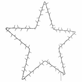 Christmas Lights Star Silhouette 50 warm white