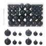 Christmas Balls 100 units black Ø3/4/6 cm by , Festive decorations - Ref: Foro24-4100005, Price: 23,79 €, Discount: %