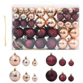 Bolas de Navidad 100 uds color champán y marrón oscuro Ø3/4/6cm de , Adornos festivos - Ref: Foro24-4100011, Precio: 23,79 €,...