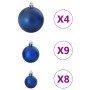 Weihnachtskugeln 98 Stück blau Ø3/4/6 cm von , Festliche Dekorationen - Ref: Foro24-4100013, Preis: 24,42 €, Rabatt: %