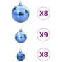 Christmas balls 100 units blue Ø3/4/6 cm by , Festive decorations - Ref: Foro24-4100007, Price: 23,79 €, Discount: %