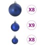 Christmas balls 100 units blue Ø3/4/6 cm by , Festive decorations - Ref: Foro24-4100007, Price: 23,79 €, Discount: %