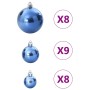 Christmas balls 100 units blue Ø3/4/6 cm by , Festive decorations - Ref: Foro24-4100007, Price: 23,79 €, Discount: %