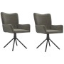 Dining chairs 2 units light gray velvet | Foro24|Onlineshop| Casa, Jardín y Más Foro24.es