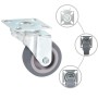 Swivel castors 12 units 50 mm by , Material handling - Ref: Foro24-277817, Price: 32,95 €, Discount: %