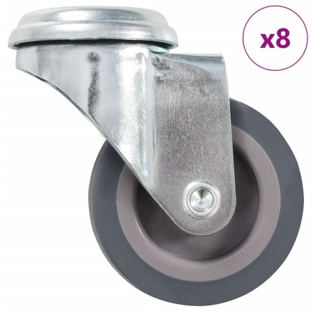 Swivel wheels with pin hole 8 units 50 mm by , Material handling - Ref: Foro24-277841, Price: 24,81 €, Discount: %