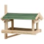 Comedero para pájaros madera maciza 35x29,5x21 cm de vidaXL, Comederos para pájaros - Ref: Foro24-314818, Precio: 29,54 €, De...