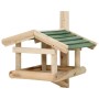 Comedero para pájaros madera maciza 35x29,5x21 cm de vidaXL, Comederos para pájaros - Ref: Foro24-314818, Precio: 29,54 €, De...