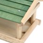 Comedero para pájaros madera maciza 35x29,5x21 cm de vidaXL, Comederos para pájaros - Ref: Foro24-314818, Precio: 29,54 €, De...