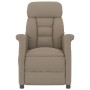 Sillón reclinable de cuero sintético gris taupe de , Sillones - Ref: Foro24-289765, Precio: 197,24 €, Descuento: %