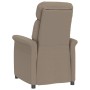 Sillón reclinable de cuero sintético gris taupe de , Sillones - Ref: Foro24-289765, Precio: 197,24 €, Descuento: %