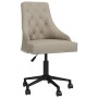 Light grey velvet swivel office chair | Foro24|Onlineshop| Casa, Jardín y Más Foro24.es