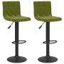 2 pcs light green velvet kitchen stools | Foro24|Onlineshop| Casa, Jardín y Más Foro24.es