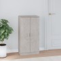 Shoe cabinet plywood concrete gray 55x35x108 cm by , Shoe racks and shoe organizers - Ref: Foro24-342666, Price: 130,12 €, Di...