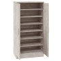 Mueble zapatero madera contrachapada gris hormigón 55x35x108 cm de , Zapateros y organizadores de calzado - Ref: Foro24-34266...