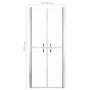 ESG transparent shower door 86x190 cm by vidaXL, shower doors - Ref: Foro24-148781, Price: 178,46 €, Discount: %