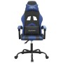 Silla gaming giratoria cuero sintético negro y azul by , Gaming chairs - Ref: Foro24-349591, Price: 117,94 €, Discount: %